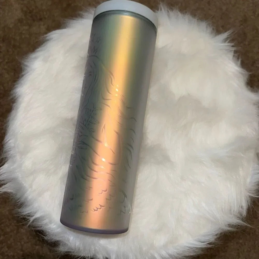 Starbucks 2021 50th Anniversary Frosted Siren Mermaid 16 Oz. Tumbler holographic